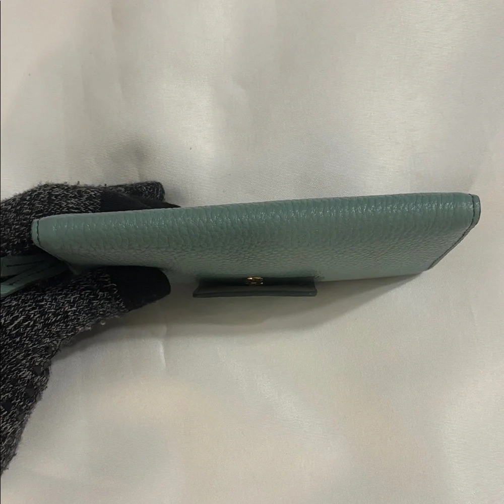 Fossil Teal Leather Wallet Preloved